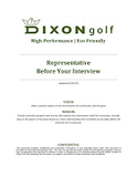 Complaint-review: Dixon Golf - Intimidates and cons in order not to pay reps.  Photo #1